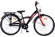 VOLARE Dječji bicikl Thombike, 24", crno-crveni, 3 brzine
